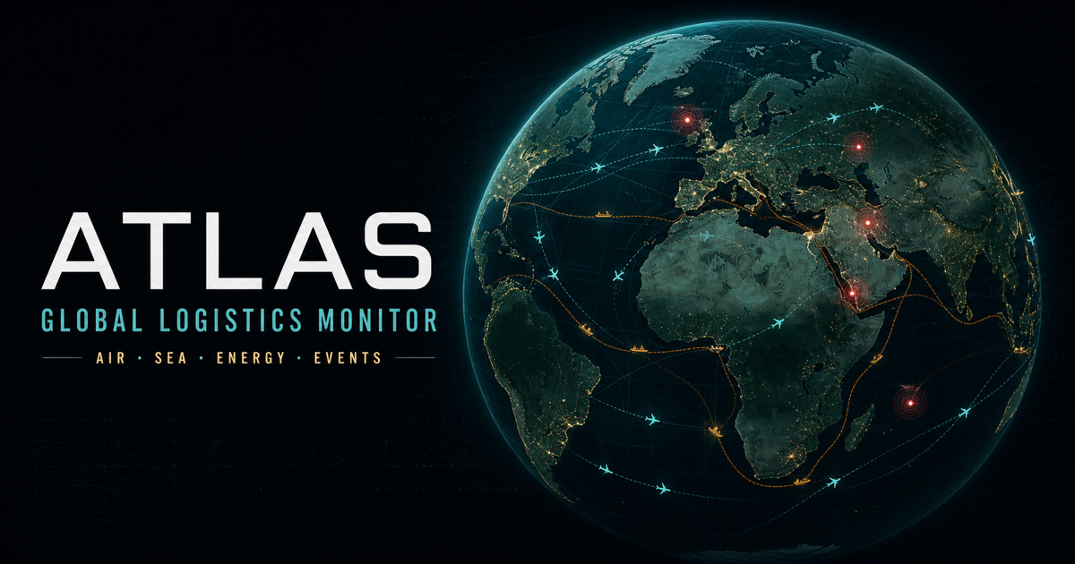 ATLAS global logistics monitor overview